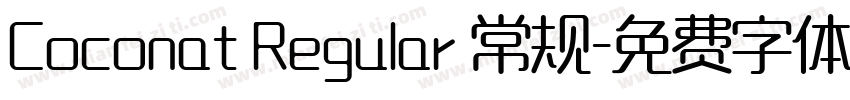 Coconat Regular 常规字体转换